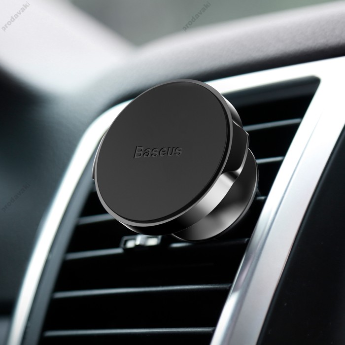 Автомобільний тримач BASEUS small ears air outlet Black SUER-A01
