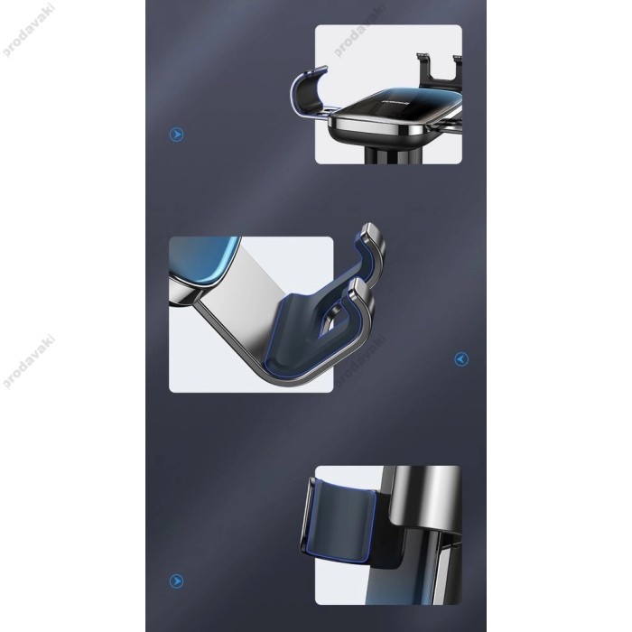 Автомобільний тримач Baseus Glaze Gravity Car Mount Black SUYL-LG01