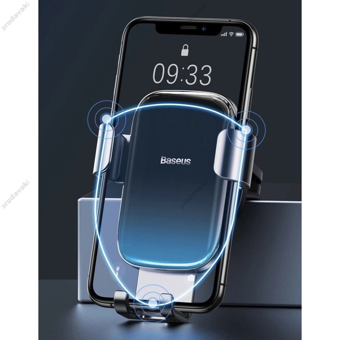 Автомобільний тримач Baseus Glaze Gravity Car Mount Black SUYL-LG01