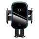 Автомобільний тримач із бездротовою зарядкою Baseus Light Electric Holder Wireless Charger Black WXHW03-01