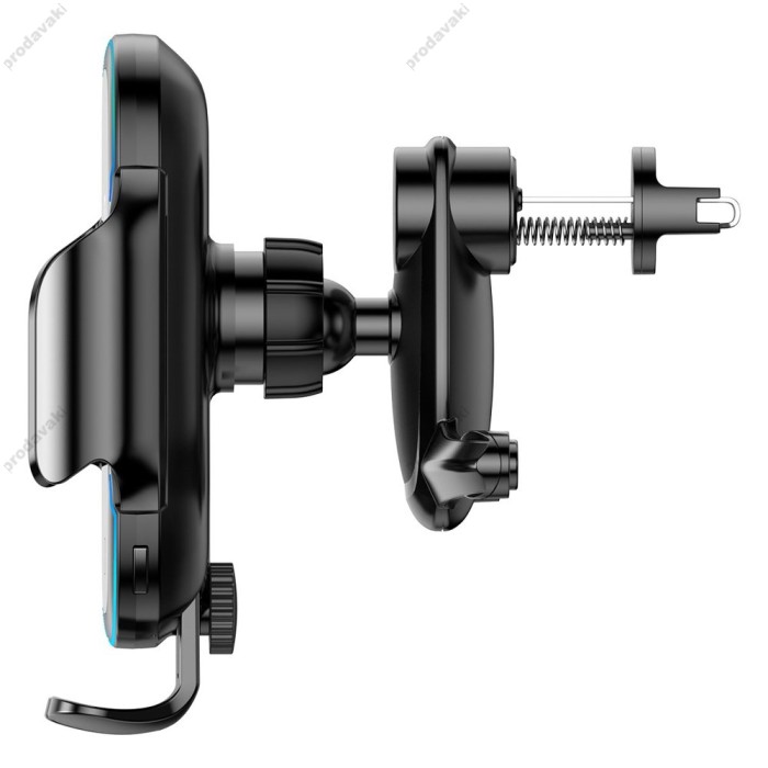 Автомобільний тримач із бездротовою зарядкою Baseus Light Electric Holder Wireless Charger Black WXHW03-01
