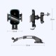 Автомобільний тримач із бездротовою зарядкою Baseus Light Electric Holder Wireless Charger Black WXHW03-01