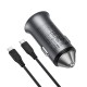 Автомобільний зарядний пристрій ACEFAST B16 PD dual port metal Type-C set 3A 95W Grey
