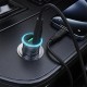 Автомобільний зарядний пристрій ACEFAST B16 PD dual port metal Type-C set 3A 95W Grey