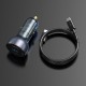 Автомобільний зарядний пристрій Baseus Particular Digital Display Type-C Cable 5A 65W TZCCKX-0G Grey