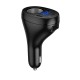Автомобільний зарядний пристрій розгалужувач HOCO Z61 Correct three-port cigarette lighter 17W Black