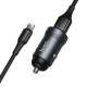 Автомобільний зарядний пристрій Hoco Z62 Energy single-port Type-C Cable 3A 18W Grey
