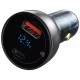 Автомобільний зарядний пристрій Baseus Particular Digital Display QC + PPS Transparent Grey CCKX-C0A
