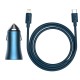 Автомобільний зарядний пристрій Baseus Golden Contactor Pro Car Charger U+C 40W Blue TZCCJD-03