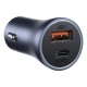 Автомобільний зарядний пристрій Baseus Golden Contactor Pro Car Charger U+C 40W Dark Grey (TZCCJD-B0G)