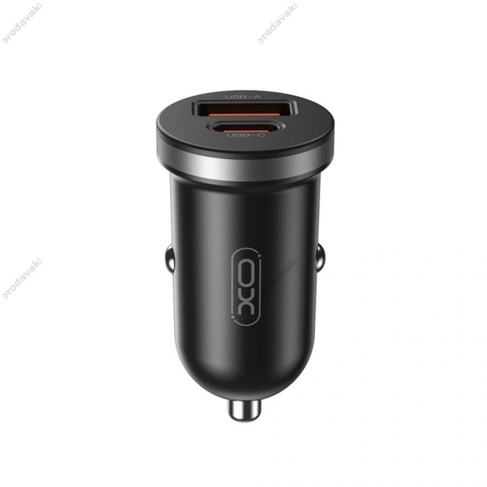 Автомобільний зарядний пристрій XO CC56 3A 30W Black