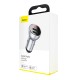 Автомобільний зарядний пристрій Baseus Digital Display Dual USB 24W Silver CCBX-0S