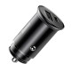 Автомобільний зарядний пристрій Baseus Circular Metal PPS Quick Charger Car 30W Black CCYS-C01
