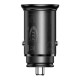 Автомобільний зарядний пристрій Baseus Circular Metal PPS Quick Charger Car 30W Black CCYS-C01