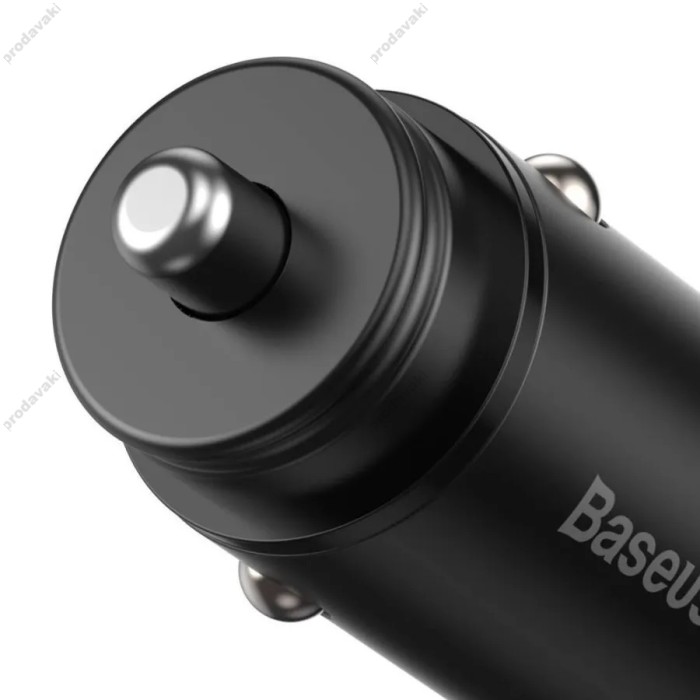 Автомобільний зарядний пристрій Baseus Circular Metal PPS Quick Charger Car 30W Black CCYS-C01