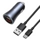 Автомобільний зарядний пристрій Baseus Golden Contactor Pro Type-C cable 40W Grey TZCCJD-A0G