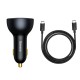 Автомобільний зарядний пристрій Baseus Qualcomm Quick Charge 5 Technology C+C+U 160W + Cable Black TZCCZM-0G