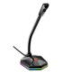 Мікрофон провідний настільний ігровий MeeTion MT-MC13 RGB, USB Black