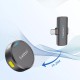 Бездротовий мікрофон Earldom ET-MC15C Wireless Microphone Type-C 2 мікрофона Black