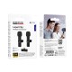 Бездротовий мікрофон BOROFONE BFK16A Wireless Microphone Lightning 2 мікрофона Black
