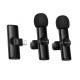 Бездротовий мікрофон BOROFONE BFK16A Wireless Microphone Lightning 2 мікрофона Black