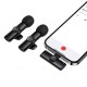 Бездротовий мікрофон BOROFONE BFK16A Wireless Microphone Lightning 2 мікрофона Black
