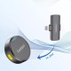 Бездротовий мікрофон Earldom ET-MC15L Wireless Microphone Lightning 2 мікрофона Black