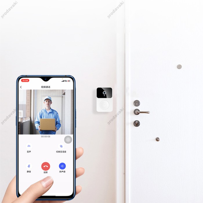 Відеодомофон Jmary MF-5 Smart Doorbell Night Vision WiFi White