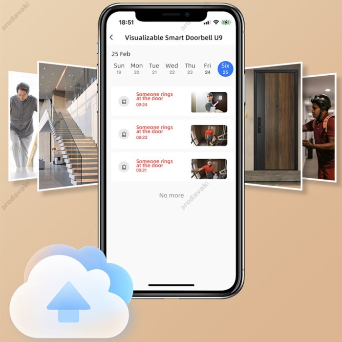 Відеодомофон Jmary MF-8 Smart Doorbell Night Vision WiFi White