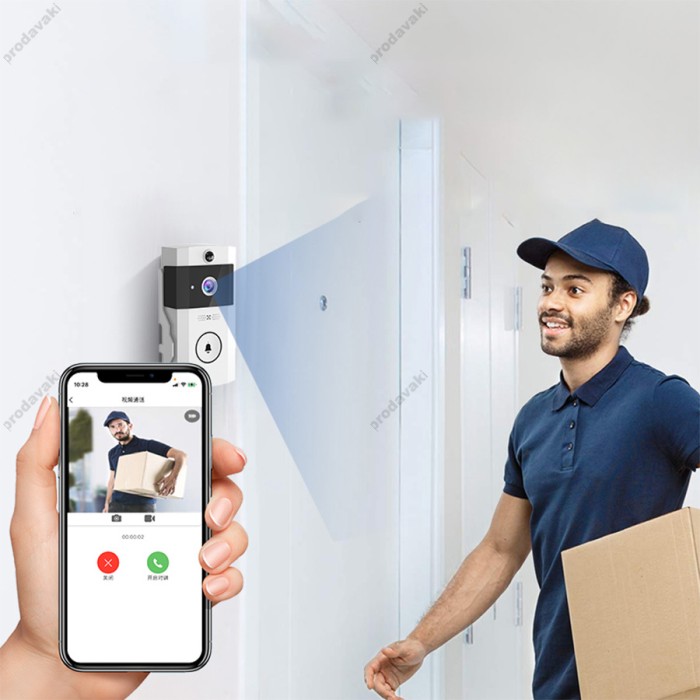 Відеодомофон Jmary MF-8 Smart Doorbell Night Vision WiFi White