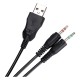 Дротові навушники XTRIKE ME GH-709 Gaming RGB Backlight RGB Black