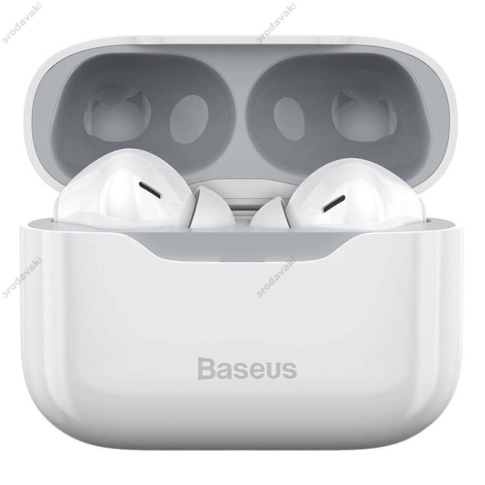 Бездротові навушники Bluetooth Baseus SIMU S1 ANC True Wireless Earphone BT 5.1 White NGS1-02