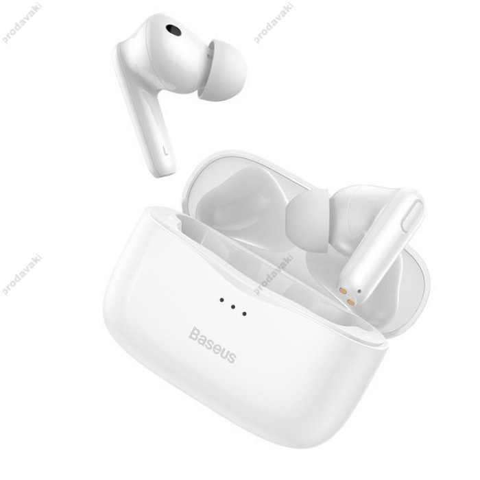 Бездротові Bluetooth навушники Baseus SIMU S2 ANC True Wireless Earphones BT 5.0 White NGS2-02