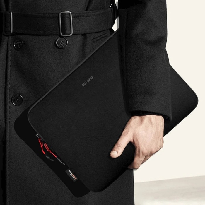 Папка-конверт Wiwu Skin Armor Sleeve для MacBook ноутбука планшета 13"-14.2'' Black