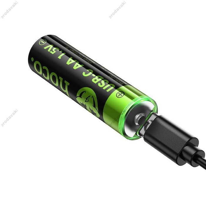 Батарейки Hoco JA3 AA rechargeable lithium battery (2шт) 860мАг