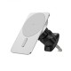 Автомобільний тримач із бездротовою зарядкою Wiwu Wi-Q001 Liberator Magnetic Wireless Wharger Silver