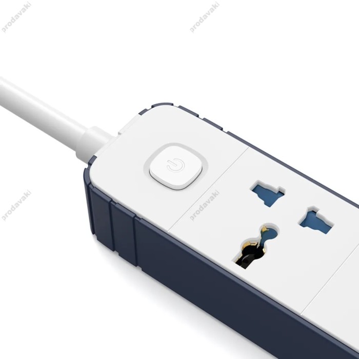 Мережевий подовжувач фільтр Wiwu Wi-S007 8in1 GaN Power Strip White