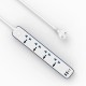 Мережевий подовжувач фільтр Wiwu Wi-S007 8in1 GaN Power Strip White
