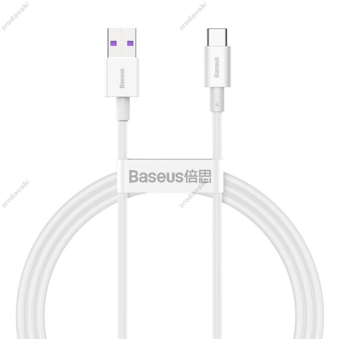 Кабель Baseus Superior Series Fast Charging Data Cable USB to Type-C 66W 6A 1m White CATYS-02