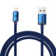 USB кабель Baseus Crystal Shine Series Fast Charging Data Cable USB to iP Lightning 2.4A 2m Blue CAJY000103