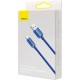 USB кабель Baseus Crystal Shine Series Fast Charging Data Cable USB to iP Lightning 2.4A 2m Blue CAJY000103