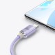 Кабель Baseus Crystal Shine Series Fast Charging Data USB to Type-C 100W 1.2m Purple CAJY000405