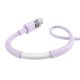 Кабель Baseus Display 2 Fast Charging Type-C to Type-C 100W 5A 1m Purple P10382702511-00