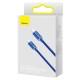 Кабель Baseus Crystal Shine Series Fast Charging Data Cable Type-C to Type-C 100W 5A 1.2m Blue CAJY000603