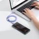 Кабель Baseus Crystal Shine Series Fast Charging Data Cable Type-C to Type-C 100W 5A 1.2m Purple CAJY000605