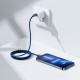 PD кабель Baseus Crystal Shine Series Fast Charging Data Cable Type-C to iP Lightning 20W 1.2m Blue CAJY000203