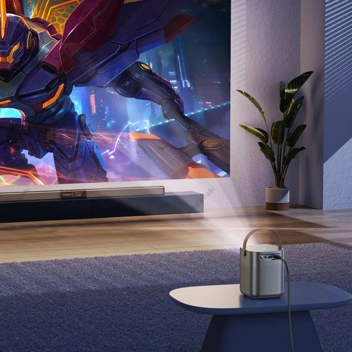 Проектор Hoco DT4 Smart full autofocus projector (720P Android version) Grey