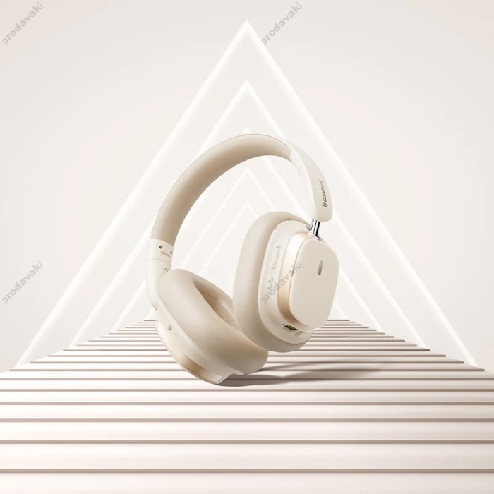 Бездротові Bluetooth навушники Baseus Bowie H1s Noise-Cancellation White A00075301223-00