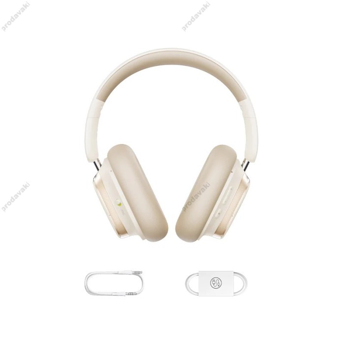 Бездротові Bluetooth навушники Baseus Bowie H1s Noise-Cancellation White A00075301223-00