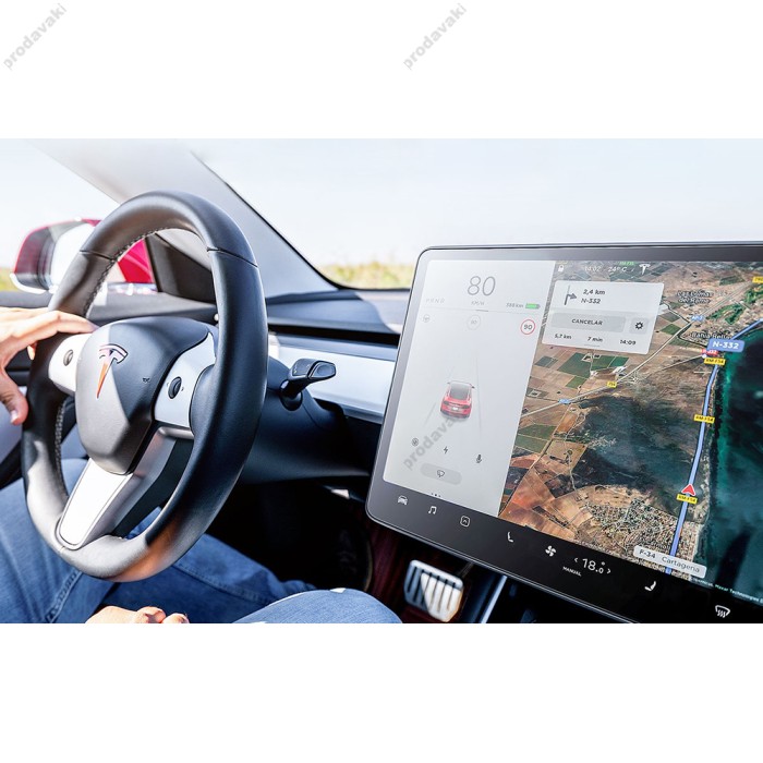Захисне скло Baseus 0.3mm Full-glass Crystal Anti-fingerprint For Tesla model 3/Y 15inch Transparent SGBL062402